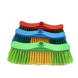 Modern Eco Friendly Broom Head and Dustpan with Handle and Medium Bristles Broom Head for Floor Outdoor and Toilet Use