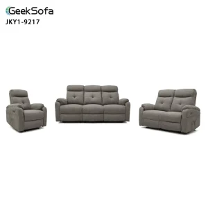Modern Fabric Power Electric Motion Recliner Sofa Set 3-2-1 Living Room
