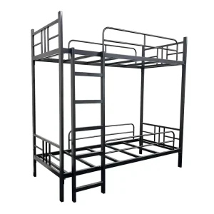 Modern Heavy Duty Steel Bunk Bed for Apartment Use with Excellent Load Capacity and Rust Resistant Powder Coating Finish