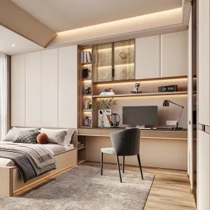Modern Japanese-Style MDF Panel Tatami Storage Bed Space-Saving Eco-Friendly Durable SGS Certified