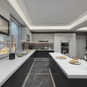 Modern Kitchen Cabinet China Supplier Apartment High Gloss Lacquer Kitchens With Islands Designs Cabinets