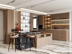 Modern Kitchen Cabinet Set Easy Installation for Apartment Renovation