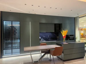 Modern Kitchen Cabinets Villa Apartment Melamine Kitchen Cabinet Easy Clean
