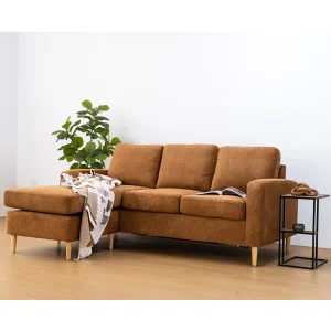 Modern L Shaped King Size Foldable Sofa Bed for Living Room Guest Room Home Office Space Saving Convertible Sectional Sleeper