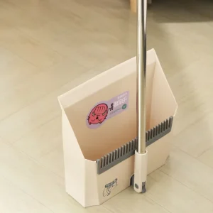 Modern Luxury Home Foldable Dustpan Upright Clean Broom Set Durable Dustpan Combo 180 Degree Rotating Clean Dustpan Broom Set