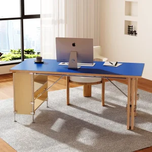 Modern Office Furniture Integrated Wooden Computer Desk With Bookshelf Simple Home Bedroom L Shaped Computer Table with Drawers