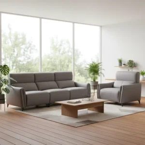 Modern Single Recliner Sofa Set Household Electric Recliner Leather Living Room Couch