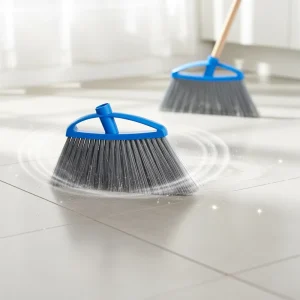 Modern Soft Bristles Broom and Dustpan Set Plastic Cleaning Broom Head