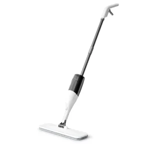 Modern Stainless Steel Manual Water Spray Mop with Swivel Heads Lightweight Microfiber Durable Design for Home Office Use
