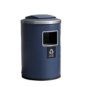 Modern Standing Steel Without Lid Round Waste Bin for Outdoor Storage Trash Can