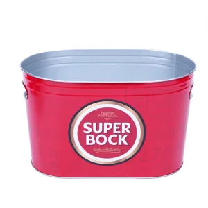 Modern Style Galvanized Iron Ice Bucket 10QT Capacity Eco-Friendly Party Use for Beer Whiskey for Wine