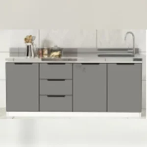 Modern Wall mounted Modular Kitchen Cabinets Customizable Size & Color Eco Friendly Multi functional
