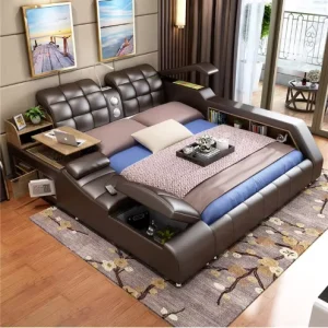 Modern Wood King and Queen Bed