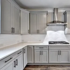 Modern Wood US Standard Kitchen Cabinets Customizable with MDF Carcase