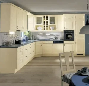 Modular Prefab Kitchen Set with Stainless Steel Sink for Apartment Use