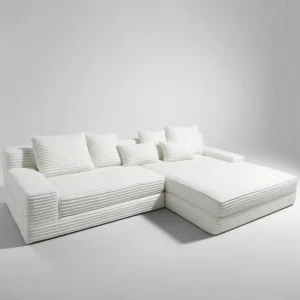 Module Compressed Sofa in Box Pure Sponge Vacuum Roll Packed Fabric Compression Furniture Corner Sofa Bed for Villa Living Room