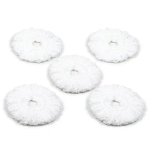 Mop Accessories Home Floor Cleaning Mop Replacement Heads Round 360 Magic Mop Refills for Magic Mop Bucket