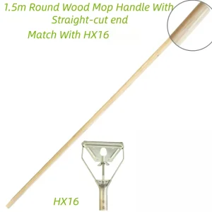 Mop Stick Quick Change Commercial Grade Mop Handle Industrial Strength Wooden Handle Wet Mops for Floor Cleaning Heavy Duty