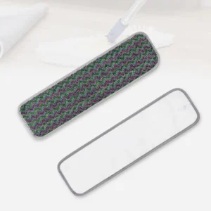 Mop Supplier Reusable Flat Cleaning Mop Pads Replacement Washable Antibacterial Microfiber Zigzag Mop Heads Refill