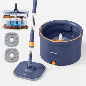 Mops Cleaning Eco-Friendly Clean Dirty Separation 360 Spin Mop Include Two Microfiber Cloths for Home Cleaning Product