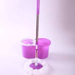 Mops Floor Cleaning Absorbent Stick Handle Rotating Mop Set With Plastic Mop Bucket