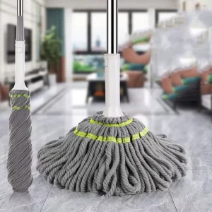 Mops Microfiber Easy Squeeze Hands Free Wringing for Floor Cleaning Mop with Long Handle Self Wringing Twist Mop