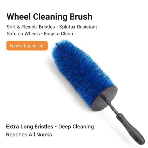 Multi Angle Head Car Wheel Hub Wash Brush Soft Bristle Quick Clean Car Cleaning Brush PP Handle Vehicle Detailing Brush