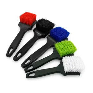 Multi Color Car Tire Brush PVC Handle + PP Bristle Durable for Auto Motorcycle Bicycle Wheel Hub Cleaning