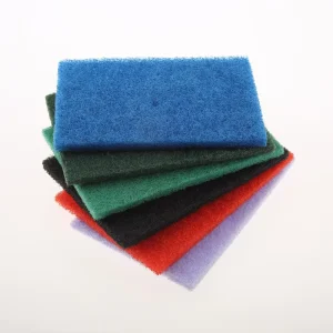 Multi Color Kitchen Scouring Pad Heavy Duty Scrub Pad Sustainable Rectangle Polyester Dirty Remove Factory for Houseold Cleaning