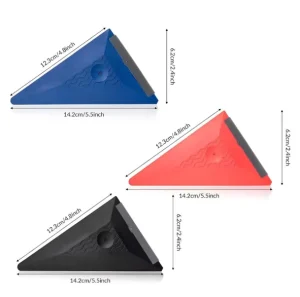 Multi Color Plastic Triangle Car Wrap Squeegee Sticker Tools Window Tinting Corner Tint Easy