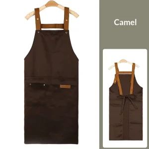 Multi Function Apron with Pocket Adjustable Straps Sturdy Design for Work Daily Activities and Professional Wear