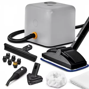 Multi-Function High-Temperature High-Pressure Steam Cleaner with Nozzle Attachments and Long Hose