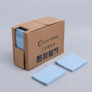 Multi-Function Reusable Square Wiping Paper Shell Pattern 60gsm Boxed Paint Degreasing Cloth for Car Cleans