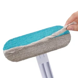 Multi Functional Bristle Brush Pet Cat Dog Hair Remover Lint Roller Wet Dry Use Carpet Bed Cleaning Tool Includes Small Brush