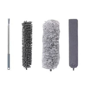 Multi Functional Extendable Long Handled Feather Duster Fiber Car Cleaning Duster Bending Dust Busting Feature Household Use