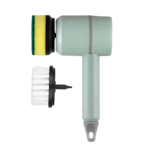 Multi Functional Household Cleaning Brush Long Handle Replaceable Head for Kitchen Dish Bathroom Cleaning Electric Spin Scrubber