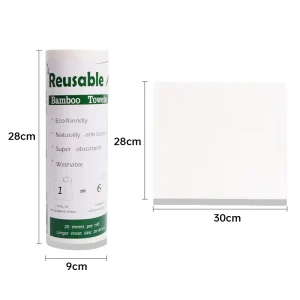 Multi Functional Kitchen Bathroom Strong Adsorption Fast Cleaning Reusable Bamboo Roll Non Woven Fabric Cloth