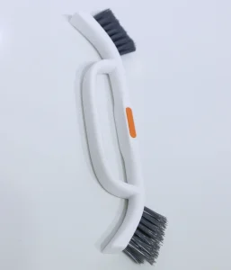 Multi Purpose Double Headed Cleaning Brush Heavy Duty Bristles for Tile Grout Window Crevice and Stain Removal