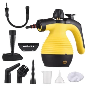 Multi-Purpose Pressurized Electric Steam Cleaner for Upholstery, Kitchen, Bathroom, Grout and Tile