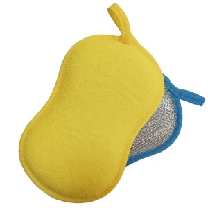 Multi Purpose Reusable Non Scratch Microfiber Kitchen Scrub Sponges Sponges & Scouring Pads for Cleaning