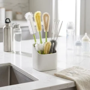 Multi-Size Bottle Straw Cleaning Brush Set Baby Nipple Water Bottle Tube Cleaner Customizable Microfiber Bristle