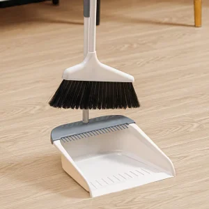 Multi Style Broom Dustpan PP PET Bristle Iron Pole Plastic Broom and Dustpan Set