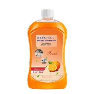 Multi Surface Floor Cleaner Liquid 2 in 1 Cleaning and Polishing Floor Cleaner Liquid Orange Scent for Tile and Wood Floors