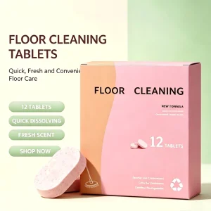 Multi Surface Floor Cleaning Tablets Quick Dissolving Deep Cleaner for Hardwood Tile and Vinyl
