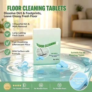 Multi Surface Floor Cleaning Tablets for Mopping Deep Cleaning Solution for Hardwood Tile Laminate and Vinyl Floors