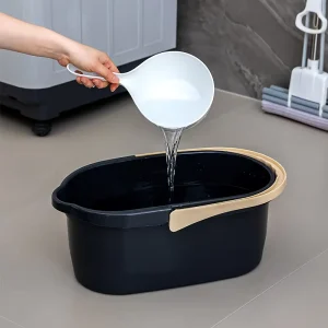 Multi Use Extra Large Mop Bucket Thickened Durable Plastic Pail for Home Flat Mop Cleaning Daily Use