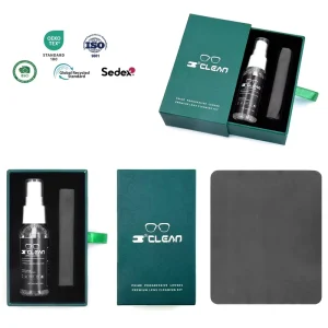 Multi-Use Glasses Lens Cleaning Spray Kit with Microfiber Cloth and Packaging Box