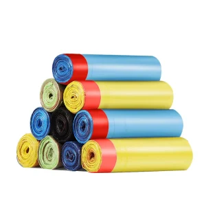 Multi-color Large Trash Bags Garbage Bags Use Eco Friendly Environmental Plastic PE Portable Bathroom Bedroom Office Printing