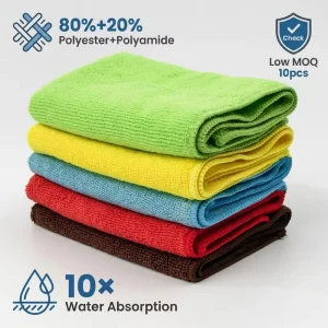 Multi color Microfiber Kitchen Dish Cloths High Density Absorbent Cleaning Towel Set Eco friendly Quick Dry Table Wipes Low MOQ