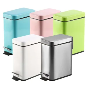 Multi-colors Stainless Steel Waste Bin Household Trash Can
